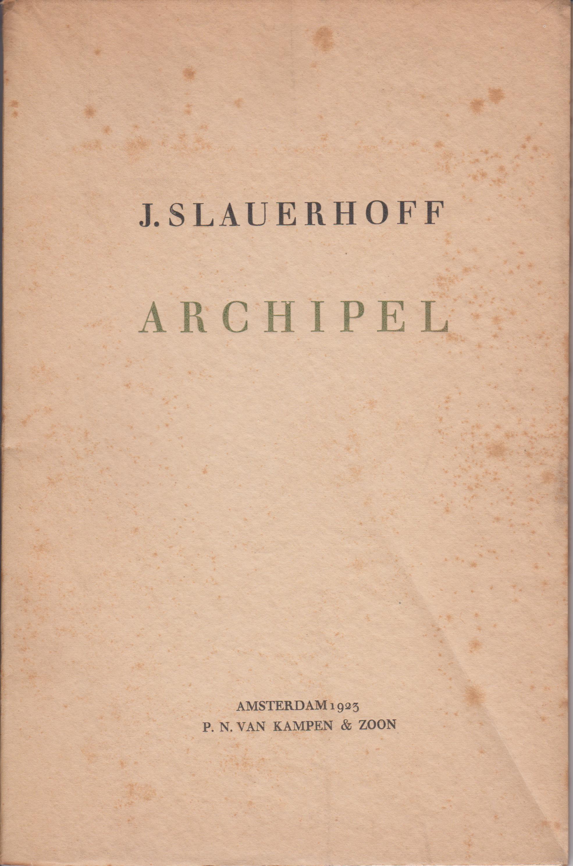 Catalogus 67: J. Slauerhoff | antiquariaat Fokas Holthuis