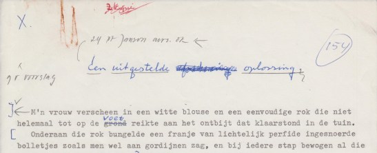 een uitgestelde oplossing